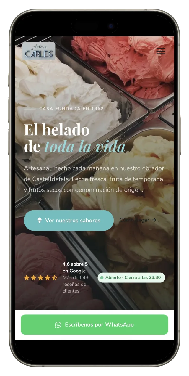 Gelateria Carles, próximamente